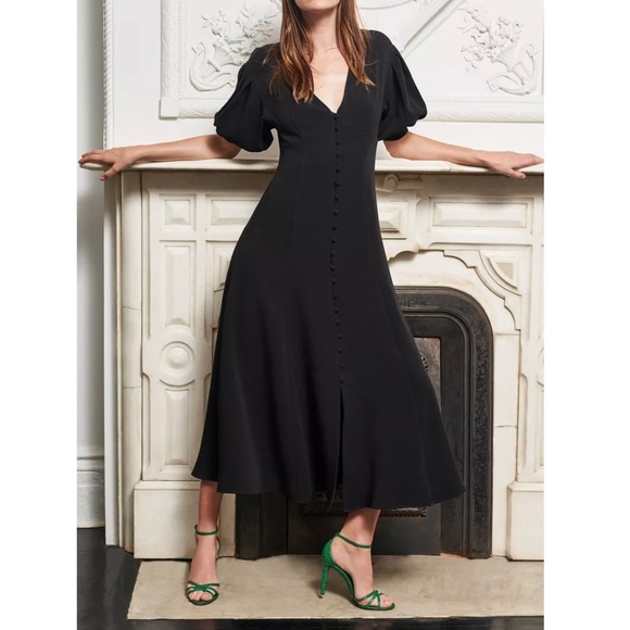 la ligne Dresses & Skirts - NWT La Ligne Florence Midi Dress Puff Sleeve